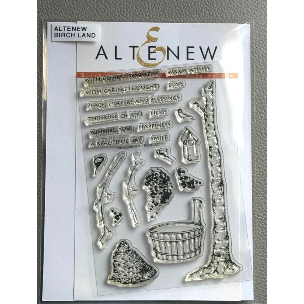 Altenew Birch Land Clear Stamp Set For Cardmaking & Scrapbooking